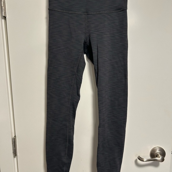 Lululemon Wunder Train High-Rise Tight 25" Heathered Graphite Grey - Picture 5 of 5